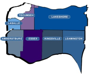 Map of our region. 