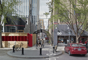 Saskatoon Pedestrian friendly alleyway. Taken from google maps. 